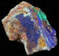 Malachite with Azurite Crystal Specimen - Morocco #60730-2